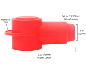 Couvercles de bornes en Silicone pour goujon de batterie d'alternateur et bloc de jonction convient aux capuchons de bornes 3/0AWG à 4/0AWG - Product Image 2
