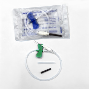 Consumibles Médicos con Certificación CE, Agujas de Extracción de Sangre Desechables con Bloqueo de Seguridad de 20G-25G para Extracción de Sangre <span class=keywords><strong>Vacutainer</strong></span> - Product Image 1