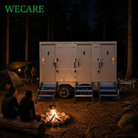 Wecare Vip Mobile Toilet Trailer, Toilettes portables de luxe, Remorque de toilettes temporaires, Remorque de salle de bain avec douche
