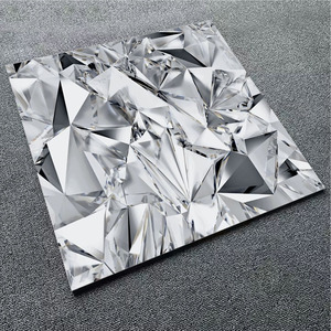 Piastrelle di Lusso di Qualità Foshan 60x60 Nero o 600 X 600 per Soggiorno, Piastrelle Lucide Nere e Dorate 60x60 - Product Image 5