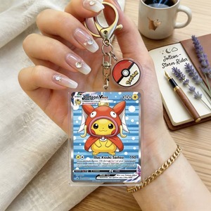 Nouveaux designs, vente en gros, <span class=keywords><strong>porte</strong></span>-clés en acrylique mignons de la collection Pokémon, accessoires de pendentif, <span class=keywords><strong>porte</strong></span>-clés en acrylique Pokémon TCG - Product Image 1