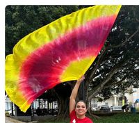 Drapeaux de Louange et de Culte en Soie de Chine, pour Danse Chrétienne