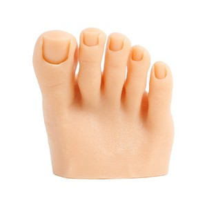 Modèle de pied artificiel pour la pratique de l'art des ongles, avec rainure pour les ongles intégrée, pièces d'ongles à clipser, ventouse universelle, support en silicone - Product Image 5