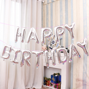 Ballons colorés en feuille d'aluminium 10 pièces, 16 pouces, décoration de fête, ballons couleur <span class=keywords><strong>Pastel</strong></span> multicolores à lettres, joyeux anniversaire - Product Image 5