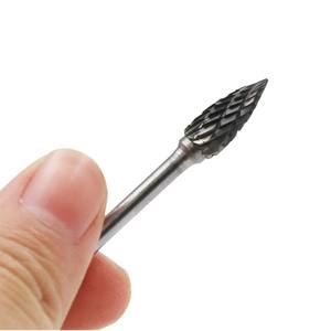 Fresa de carburo de tungsteno con vástago de 3mm, 10 Uds., rebabas rotativas de doble corte, herramientas rotativas, limas rotativas de molienda eléctrica - Product Image 5