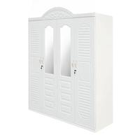Usine en gros 4 portes en acier placard pour vêtements métal placard maison chambre meubles en acier armoire casier chambre armoire