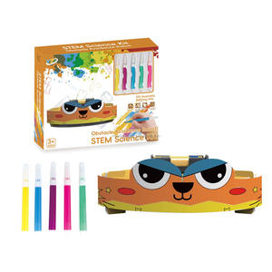 Série d'expériences scientifiques : <span class=keywords><strong>Robot</strong></span> <span class=keywords><strong>chien</strong></span> électrique DIY avec évitement d'obstacles, à assembler soi-même, puzzle 3D stéréoscopique - Product Image 1