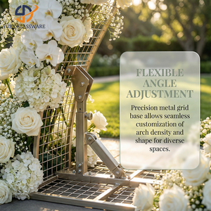 Mur <span class=keywords><strong>de</strong></span> fleurs artificielles en soie, rose <span class=keywords><strong>champagne</strong></span> <span class=keywords><strong>blanc</strong></span>, le plus vendu et le moins cher, pour la décoration <span class=keywords><strong>de</strong></span> scène d'événements <span class=keywords><strong>de</strong></span> mariage - Product Image 4