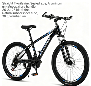 <span class=keywords><strong>Bicicleta</strong></span> de <span class=keywords><strong>Montaña</strong></span> para Adultos, Rueda de 24 Pulgadas, 21 Velocidades, Freno <span class=keywords><strong>Doble</strong></span> en V, Cuadro de Acero, Suspensión Delantera, Ligera, 17 kg, Económica y de Alta Calidad - Product Image 2