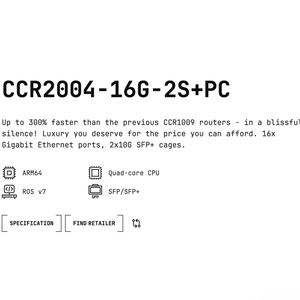 Mikrotik CCR2004-16G-2S+PC Cloud Router Switch Brandneu - Product Image 3