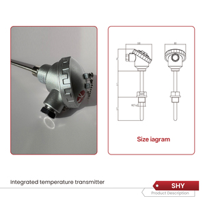Hochpräziser Integrierter Temperaturtransmitter Edelstahl RTD-Sensor Sonde Thermischer Widerstand Temperatur-Thermoelement - Product Image 5
