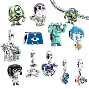 Factory Wholesale Sterling Silver S925 Pixar Charm Monsters Inc. Charm