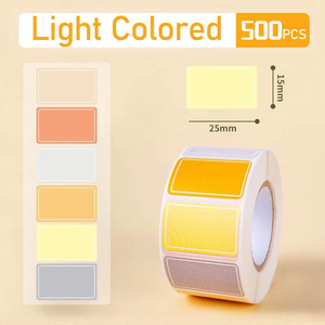 New Arrival Art 500pcs Assorted <strong>Color</strong> Rectangular <strong>Coding</strong> <strong>Labels</strong> Rolls Adhesive Solid <strong>Colors</strong> Tags Stickers for Inventory Organize - Product Image 6