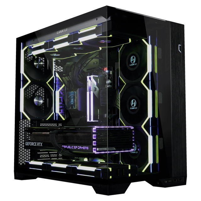 Original Lian-Li Computer Case O11 VISION COMPACT Mid Tower Supports ATX/E-ATX/Mini-ITX Motherboard Desktop Gaming PC Case