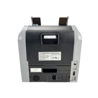 Compteur de billets XD-450Q gris, modèle 2025, double CIS, avec écran tactile complet et détecteur de faux billets.