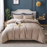 Tissus personnalisés Double couche fil literie couverture luxe confortable coton satin couette ensembles