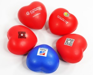 Pelota Antiestrés de PU Suave con Forma de Corazón Multicolor y Logotipo Personalizado para Regalos de Bienvenida - Product Image 5