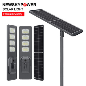 Lampes solaires 100W 120W pour l'extérieur Lampe de rue intelligente à LED haute luminosité Lampes de rue robustes solaires avec télécommande - Product Image 5