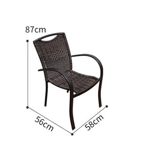 Wholesale Restaurant Terrace <strong>Furniture</strong> Outdoor <strong>Dining</strong> Chair Popular Outdoor <strong>Furniture</strong> Chairs Set <strong>Garden</strong> Chair <strong>Rattan</strong> / Wicker - Product Image 2
