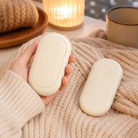 Chauffe-mains magnétiques rechargeables 2 en 1, 4000 mAh, chauffe-mains électriques séparables, 3 niveaux de chaleur, chauffe rapide, chauffe-mains portables
