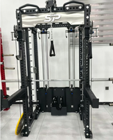 SP Máquina Multifuncional de Entrenamiento con Cable, Rack de Potencia, Máquina Smith, para Press, Sentadillas y Poleas