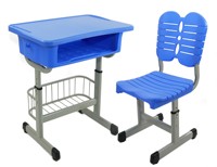 Chaise de bureau moderne réglable en plastique écologique et durable avec tiroir intégré, design simple pour l'école, la maison et le bureau