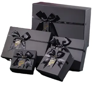 Aangepaste Geschenkverpakking Verpakking Met Lint Voor Parfum Geschenken Opvouwbare Geschenkdozen Papier Kartonnen Kerst Verjaardag Valentijn