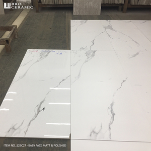 Azulejos de porcelana para suelo de mármol de carrara, azulejos de 600x1200mm de gran tamaño para cocina, antisalpicaduras, suelo moderno, gran oferta - Product Image 3