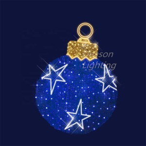 Quả Cầu Giáng Sinh Ánh Sáng Kim Tuyến Với Những Ngôi Sao Nhỏ Lấp Lánh - Product Image 3