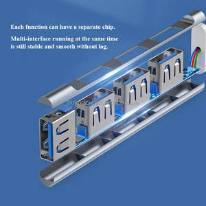 4-портовый <span class=keywords><strong>USB</strong></span>-хаб, док-станция-конвертер 5 Гбит/с, 4-в-1 <span class=keywords><strong>USB</strong></span> <span class=keywords><strong>3.0</strong></span> док-станция для iPad, ноутбуков и мобильных жестких дисков - Product Image 4