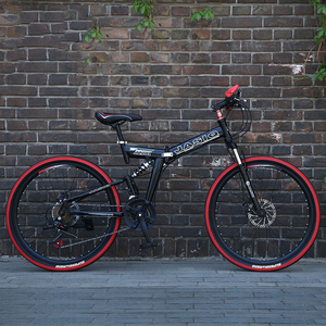 Nhà Máy 26 "Gấp Xe Đạp Đầy Đủ Hệ Thống Treo Xe Đạp/Dành Cho Người Lớn Gấp Xe Đạp Leo Núi Bicicletasbon/Carbon Khung Thép Chu Kỳ Trong Kho - Product Image 1