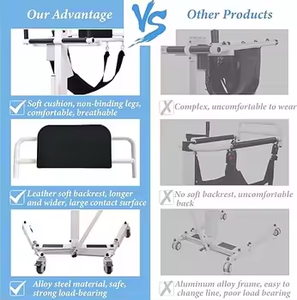 Lève-personne pliable pour personnes âgées, équipement de levage pour fauteuils roulants électriques pour personnes handicapées, pour une utilisation à domicile ou en extérieur - Product Image 4