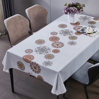 Nappe de table rectangulaire en PVC imprimée roses roses de luxe RNPT Platinum pour fêtes d'enfants, facile à nettoyer