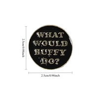 Broche en alliage de zinc avec dialogue de série télévisée américaine classique transfrontalière, Badges métalliques, Épingles à revers combinées série lettres