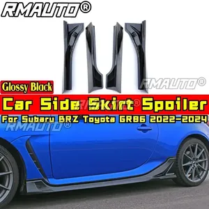สเกิร์ตข้างรถยนต์ BRZ GR86 สีดำด้าน สปอยเลอร์กันกระแทกข้างทรง DC สำหรับ Subaru BRZ Toyota GR86 ปี 2022-2024 อุปกรณ์ตกแต่งรถยนต์ - Product Image 2