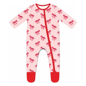 Pijamas de Bambú Personalizadas al por Mayor, Unisex, Ecológicas, con Cierre de Dos Vías, Manga Larga, con Volantes, Lindas y Cómodas - Product Image 2