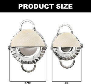 Ensemble de moules à raviolis en acier inoxydable écologique personnalisé, presse à empanadas manuelle, moule à empanadas, trois tailles, 3 pièces - Product Image 2