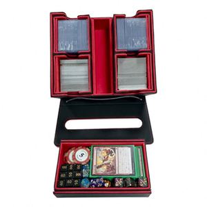 Boîte de rangement pour cartes en cuir PU grande capacité, détachable, avec fenêtre de visualisation et poignée anti-humidité - Product Image 2