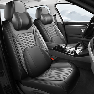 Ensemble complet de housses de siège de voiture universelles en cuir PVC avec coussin de siège de voiture pour les modèles Equinox et Silverado - Product Image 3