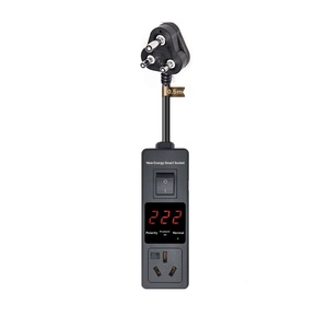 Adaptateur de mise à la terre intelligent 16A 3,5KW pour la recharge de véhicules électriques Prise Royaume-Uni UE Afrique du <span class=keywords><strong>Sud</strong></span> Brésil vers prise standard chinoise Affichage numérique - Product Image 2