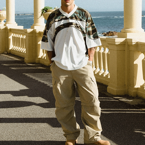 Camisetas de Fútbol Extra Grandes de Alta Calidad OEM, Diseño Hip Hop Transpirable, Impresión Digital Personalizada, Camisetas de Fútbol Orgánicas para Hombre - Product Image 3