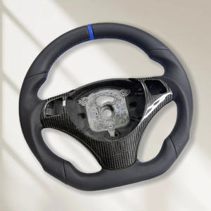 Volante de cuero de carbono personalizado para <span class=keywords><strong>BMW</strong></span> Serie 3 Serie 2 X3 E39 E60 M5 E61 E81 E82 E83 E87 E89 E90 E91 E92 E93 E70 E71 Coche - Product Image 4