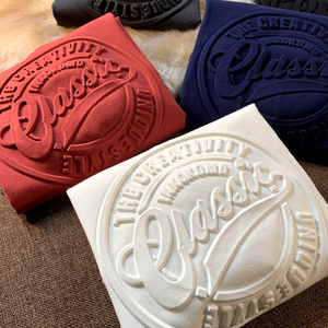 Biểu Tượng Tùy Chỉnh Chất Lượng Cao 3D Dập Nổi In 100% Cotton Nặng Trọng Lượng Emboss In Ấn Dệt Kim Áo Thun Dập Nổi T-Shirt Cho Nam Giới - Product Image 1