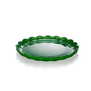 Plato de borde de encaje de vidrio para fiesta o boda, plato de 22,5/24,5 cm y 8/9 pulgadas con textura de Color para <span class=keywords><strong>cena</strong></span> y Color, romántico - Product Image 2