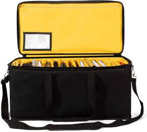 Tas Kabel DJ Besar dengan Tali Selempang, Tas Gig Gitar Tahan Lama untuk Musisi, Kotak Organizer Kabel dengan Pegangan - Product Image 5