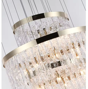 Zèle d'éclairage conception personnalisée hôtel suspendus plafonniers led cristal lustres de luxe et suspensions - Product Image 4