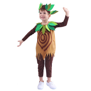 Costumi <span class=keywords><strong>da</strong></span> Cosplay per Ragazzi e Ragazze, Foglie di Piante Verdi per Halloween e Natale, Costume <span class=keywords><strong>da</strong></span> <span class=keywords><strong>Albero</strong></span> HCBC-015 - Product Image 3