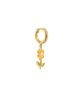 Anting-anting bunga Enamel Pendientes De Moda anting-anting bunga berlapis emas musim panas Set perhiasan anting-anting bunga untuk wanita