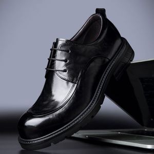 Zapatos de Vestir de Cuero Vacuno de Diseño de Lujo para Hombre, Cuadrados, Transpirables, Antideslizantes, Ligeros, de Alta Calidad, Talla Grande, con Cordones, para Boda - Product Image 6
