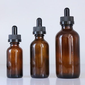 5ml 10ml 15ml 20ml 30ml 50ml 100ml bán buôn thủy tinh màu hổ phách chai tinh dầu với màu đen giả mạo bằng chứng hoặc nắp Ống nhỏ giọt - Product Image 3